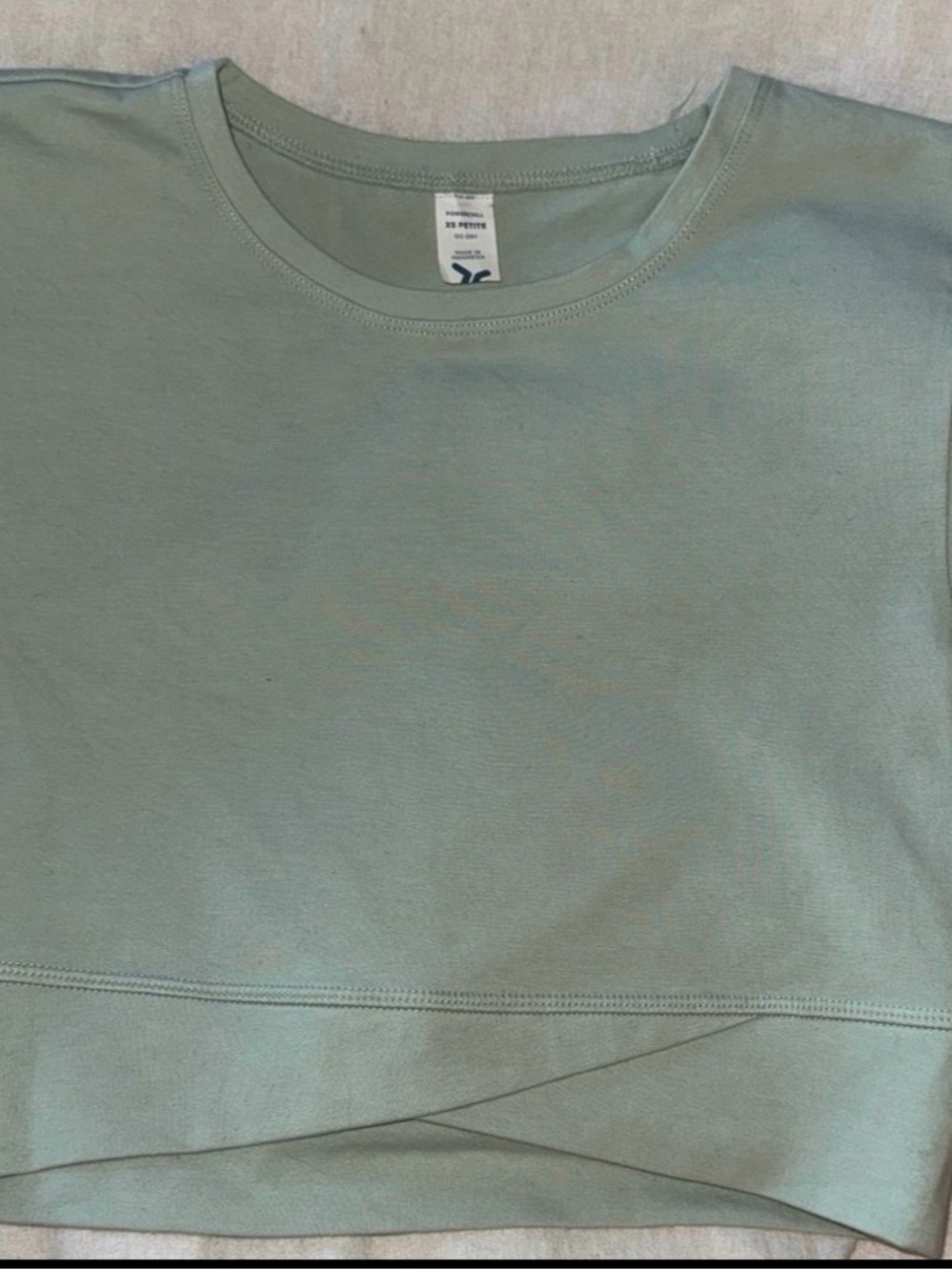 Light Sage Cropped Tee